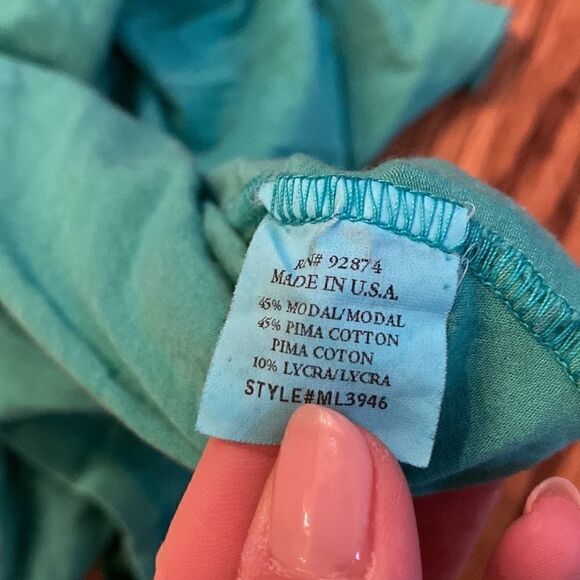 Ella Moss v neck shirt with braided tie - Picture 5 of 5